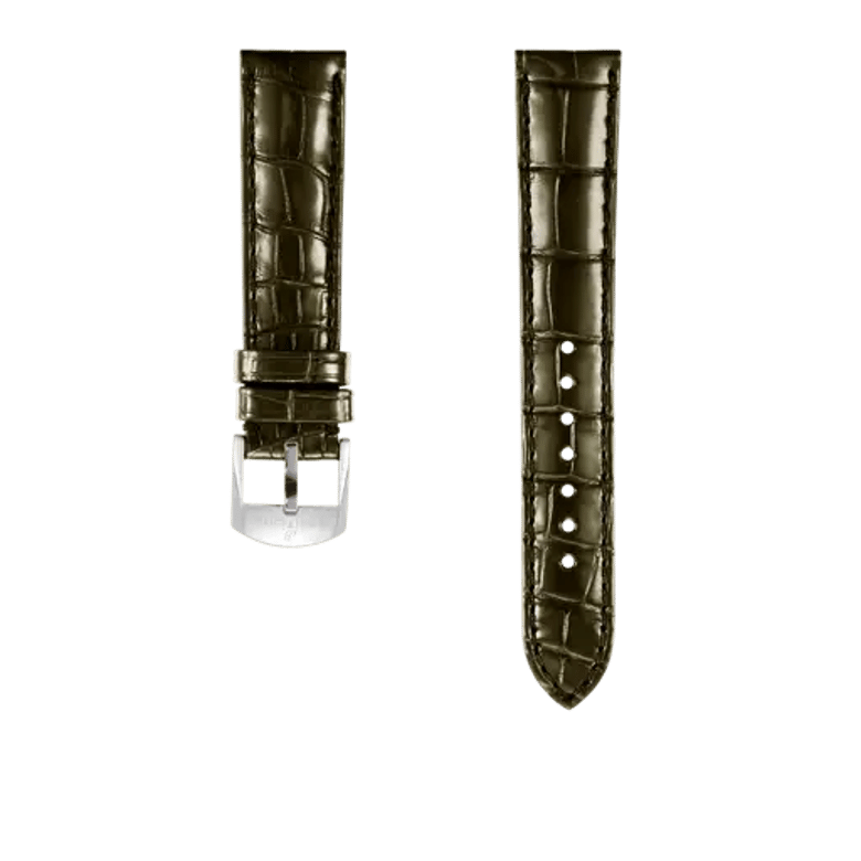 Green alligator leather strap, reference 1044P. Link to product details.