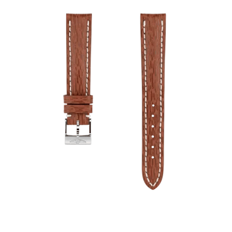 Brown sahara calfskin leather strap, reference 211X. Link to product details.