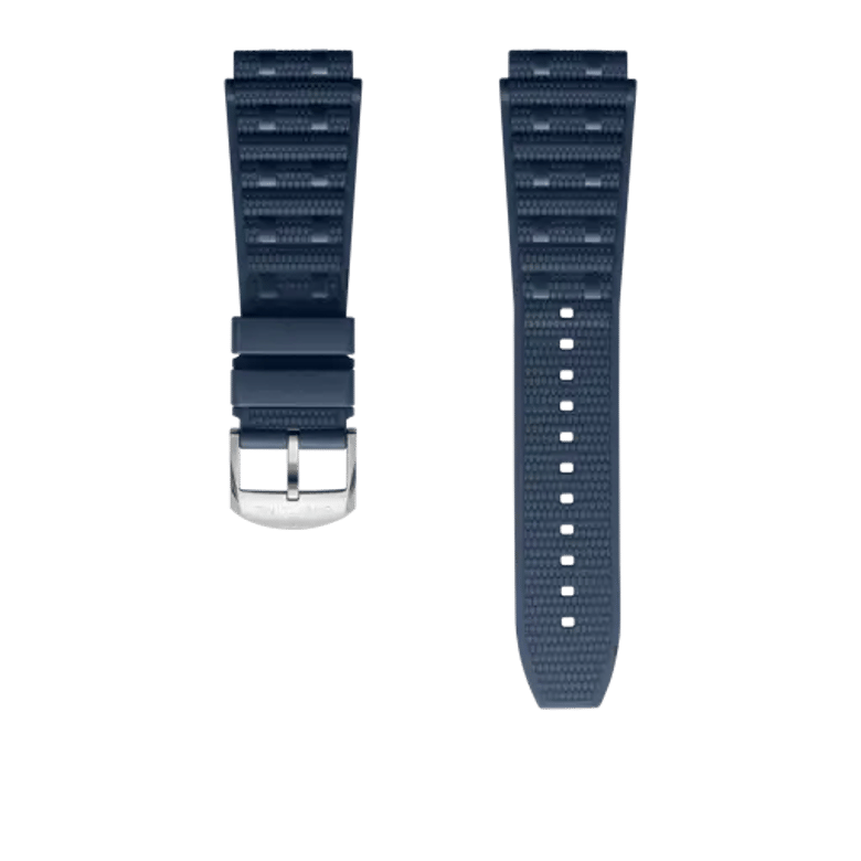 Blue Rouleaux rubber strap, reference 320S. Link to product details.