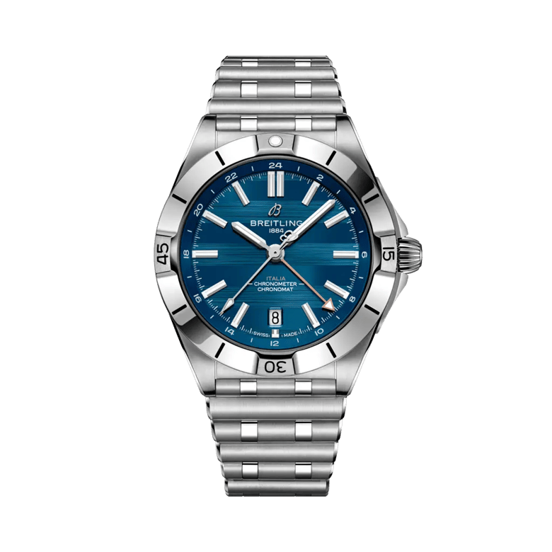 Chronomat Automatic GMT 40 Six Nations Italy, reference A323981C1C1A1. Link to product details.