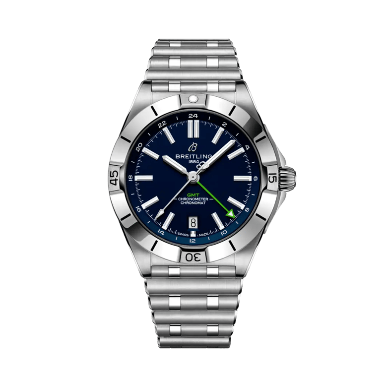 Chronomat Automatic GMT 40 NFL Seattle Seahawks Edition, reference A32398D41C1A1. Link to product details.
