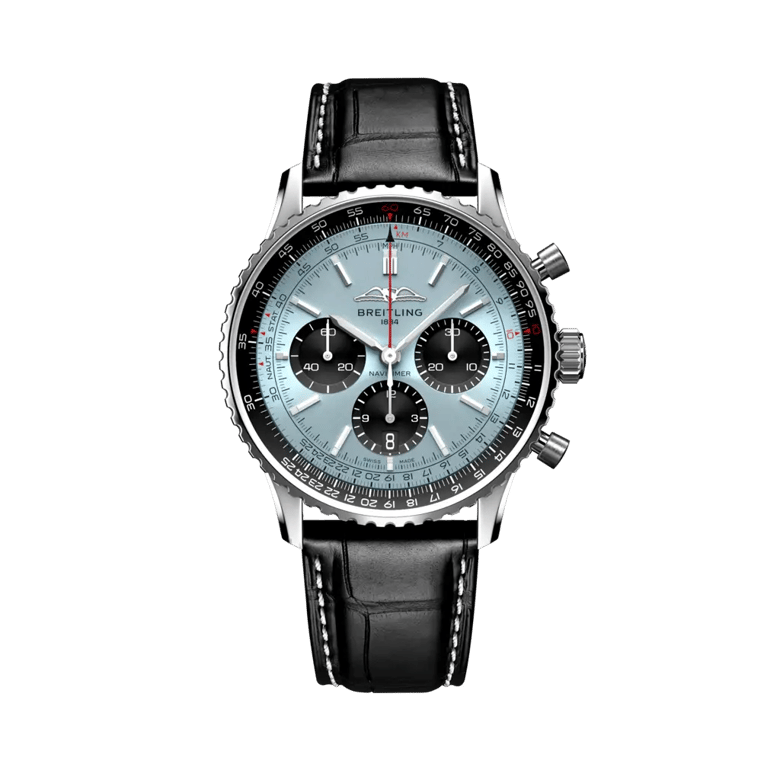 Navitimer B01 Chronograph 43, reference AB0138241C1P1. Link to product details.