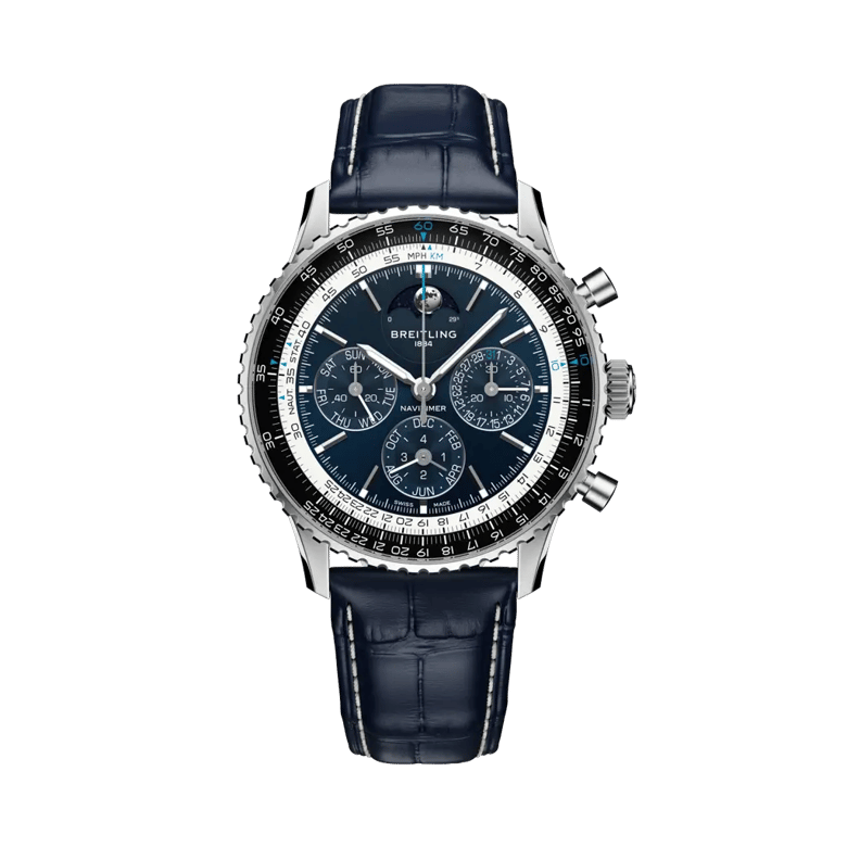 Navitimer B19 Chronograph 43 Perpetual Calendar, reference LB19211A1C1P1. Link to product details.