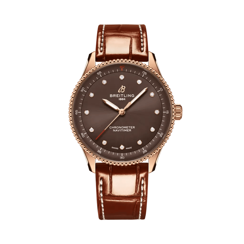 Navitimer 32, reference R77320E31Q1P1. Link to product details.