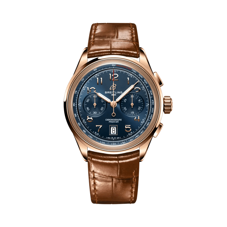 Premier B01 Chronograph 42, reference RB0145171C1P1. Link to product details.
