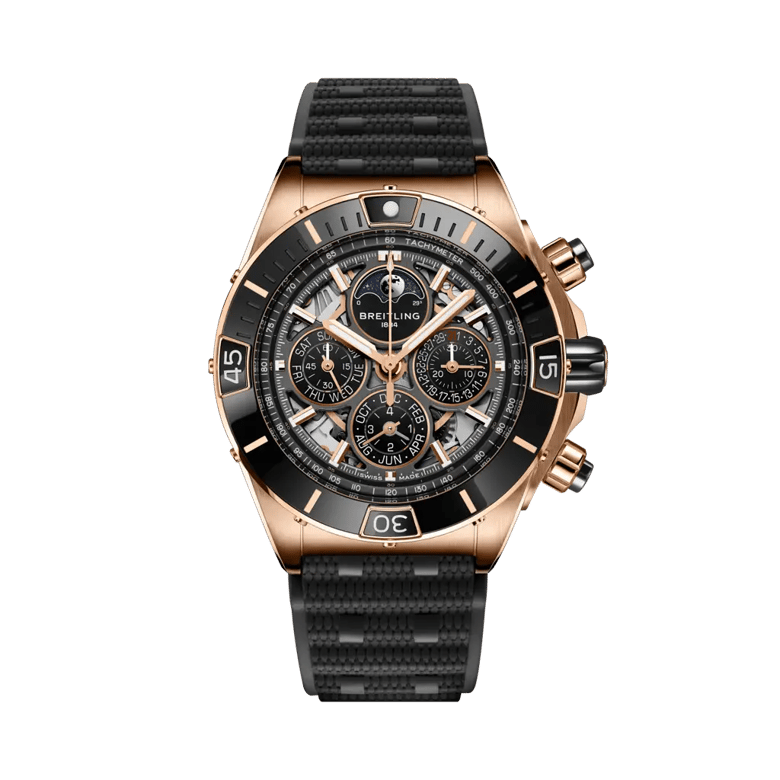 Super Chronomat B19 44 Perpetual Calendar 140th Anniversary, reference RB19301A1G1S1. Link to product details.