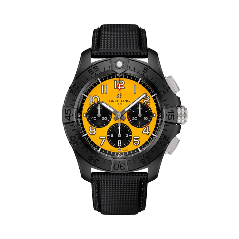 Avenger B01 Chronograph 44 Night Mission, reference SB0147101I1X2. Link to product details.