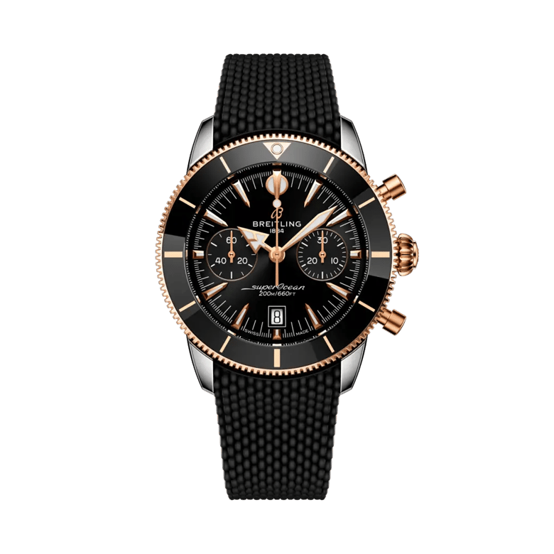 Superocean Heritage B01 Chronograph 42, reference UB0156H11B1S1. Link to product details.