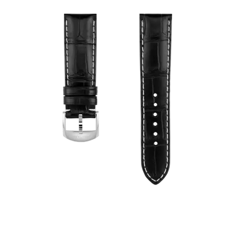 Black alligator leather strap, reference 1014P. Link to product details.
