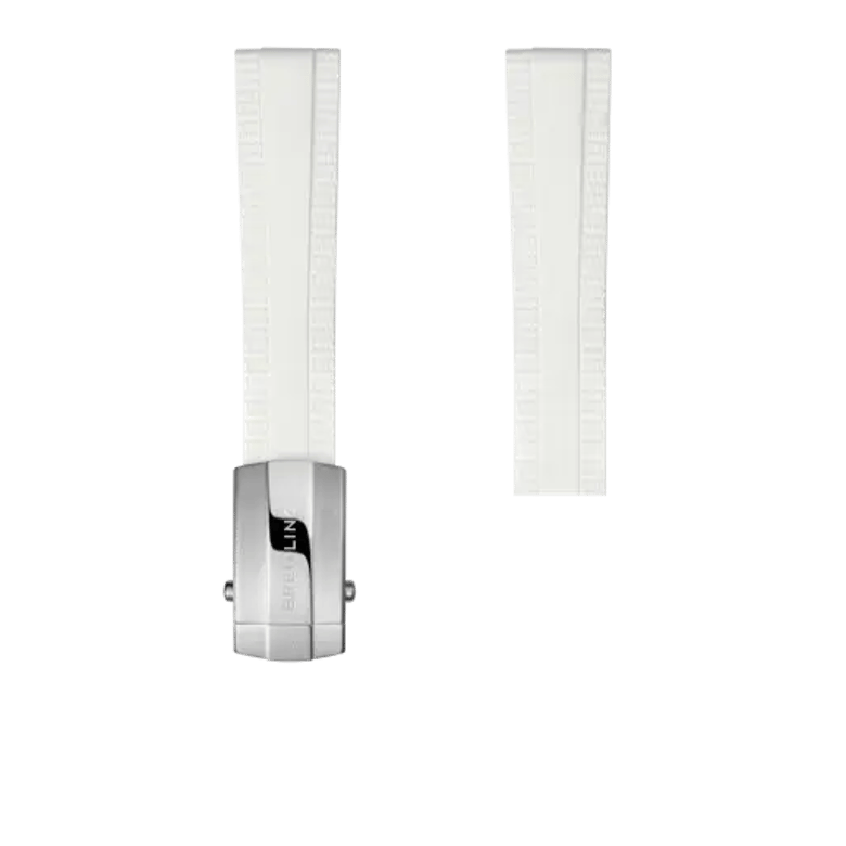 Cinturino in caucciù bianco, riferimento 313S. Link ai dettagli del prodotto.