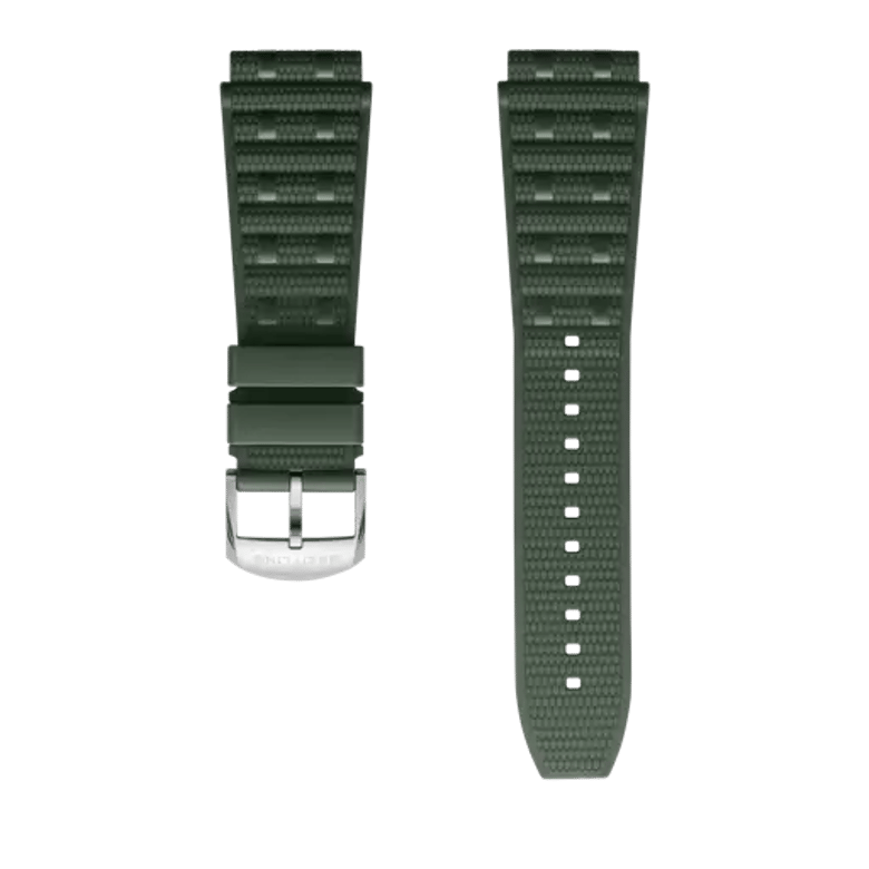 Cinturino in caucciù Rouleaux verde, riferimento 345S. Link ai dettagli del prodotto.