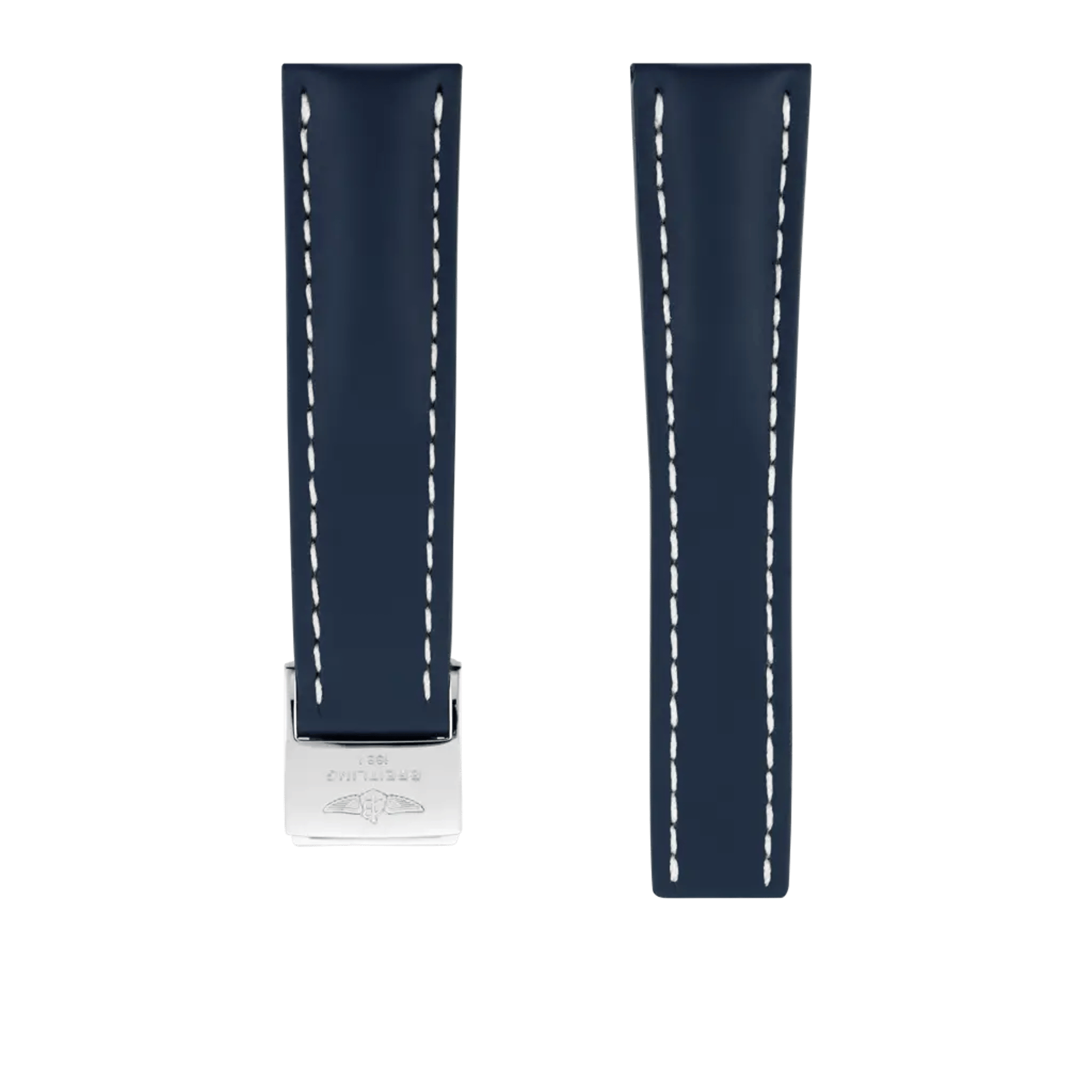 Blue calfskin leather strap - 102X - image 1