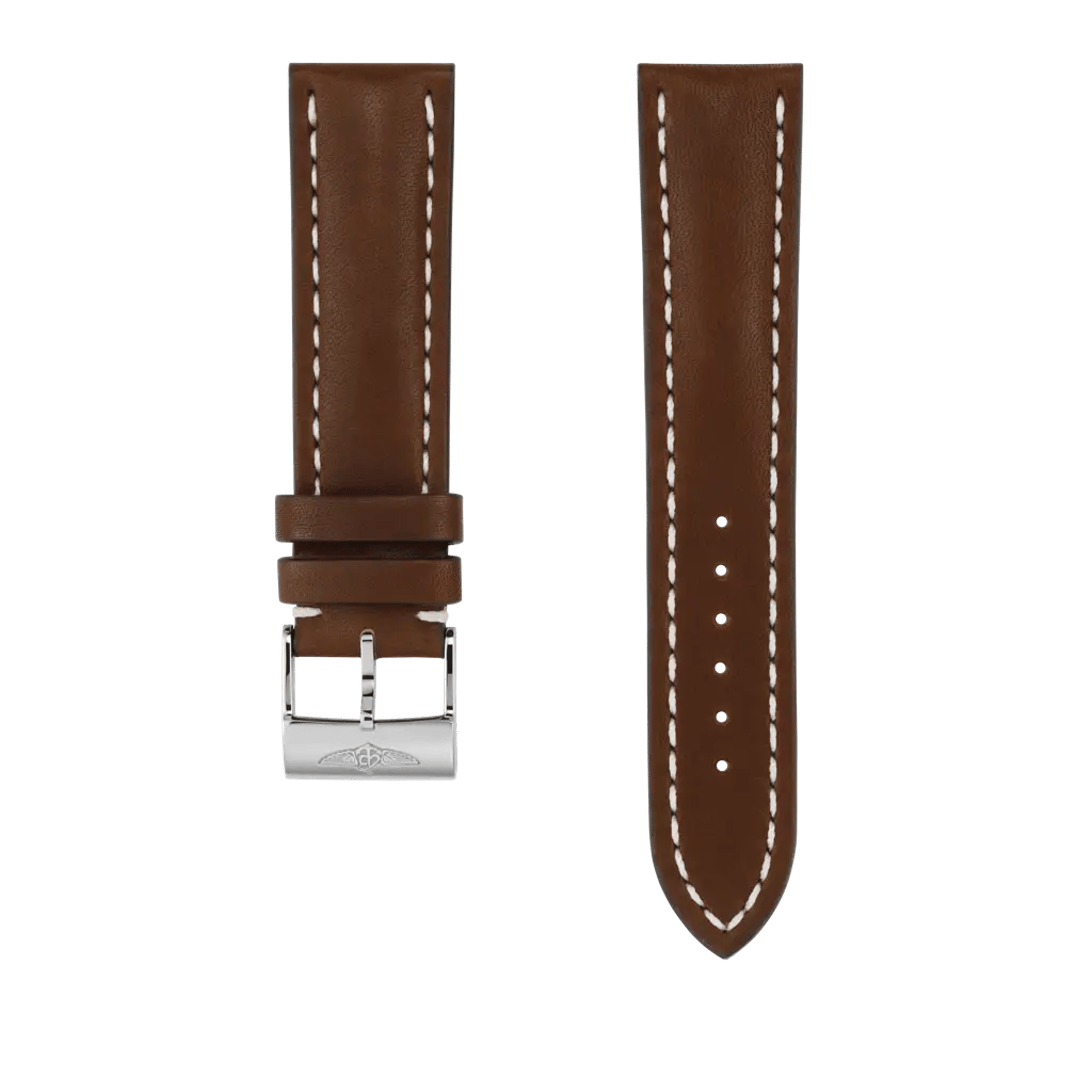 Brown novo nappa calfskin leather strap - 437XS - image 1