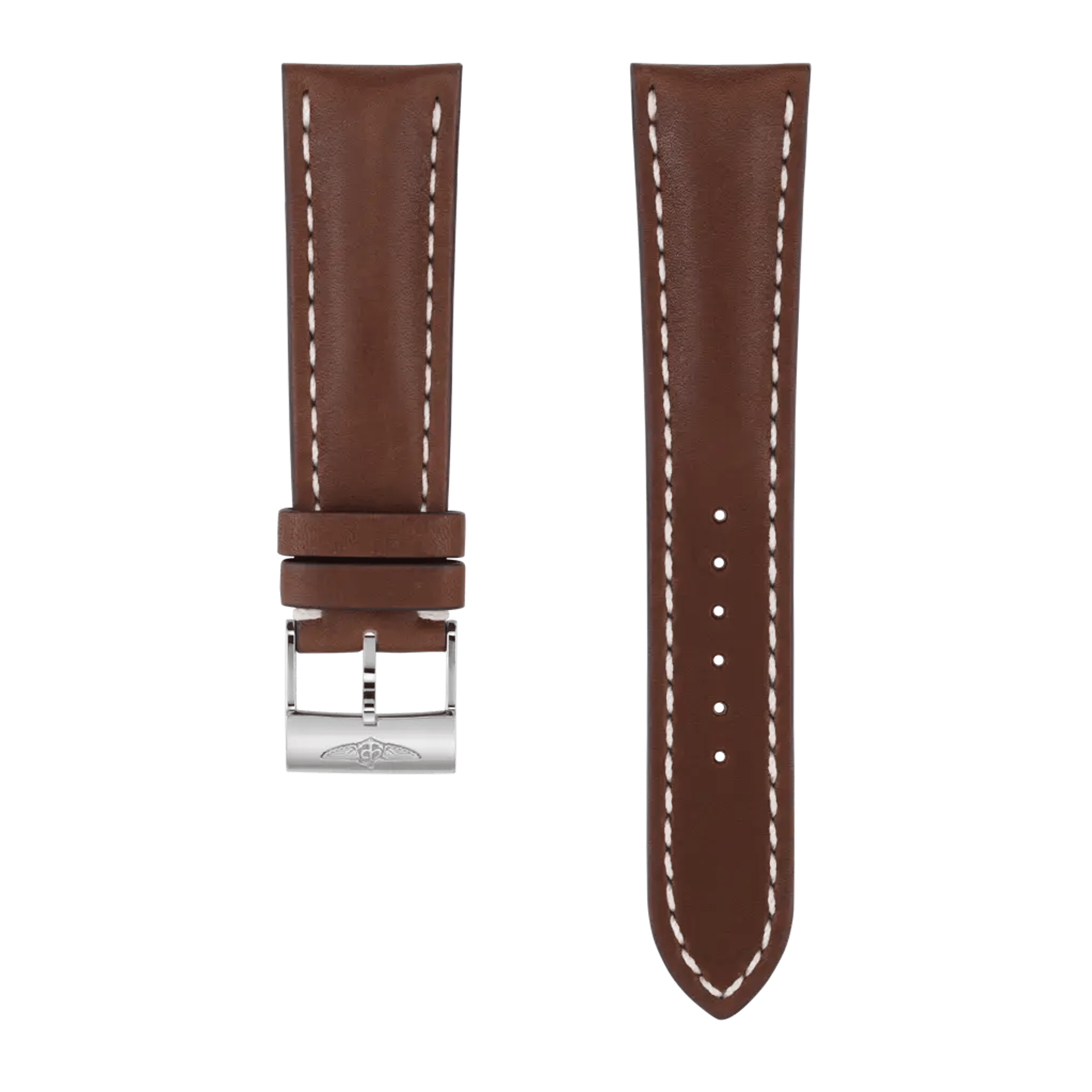 Brown novo nappa calfskin leather strap - 443X - image 1