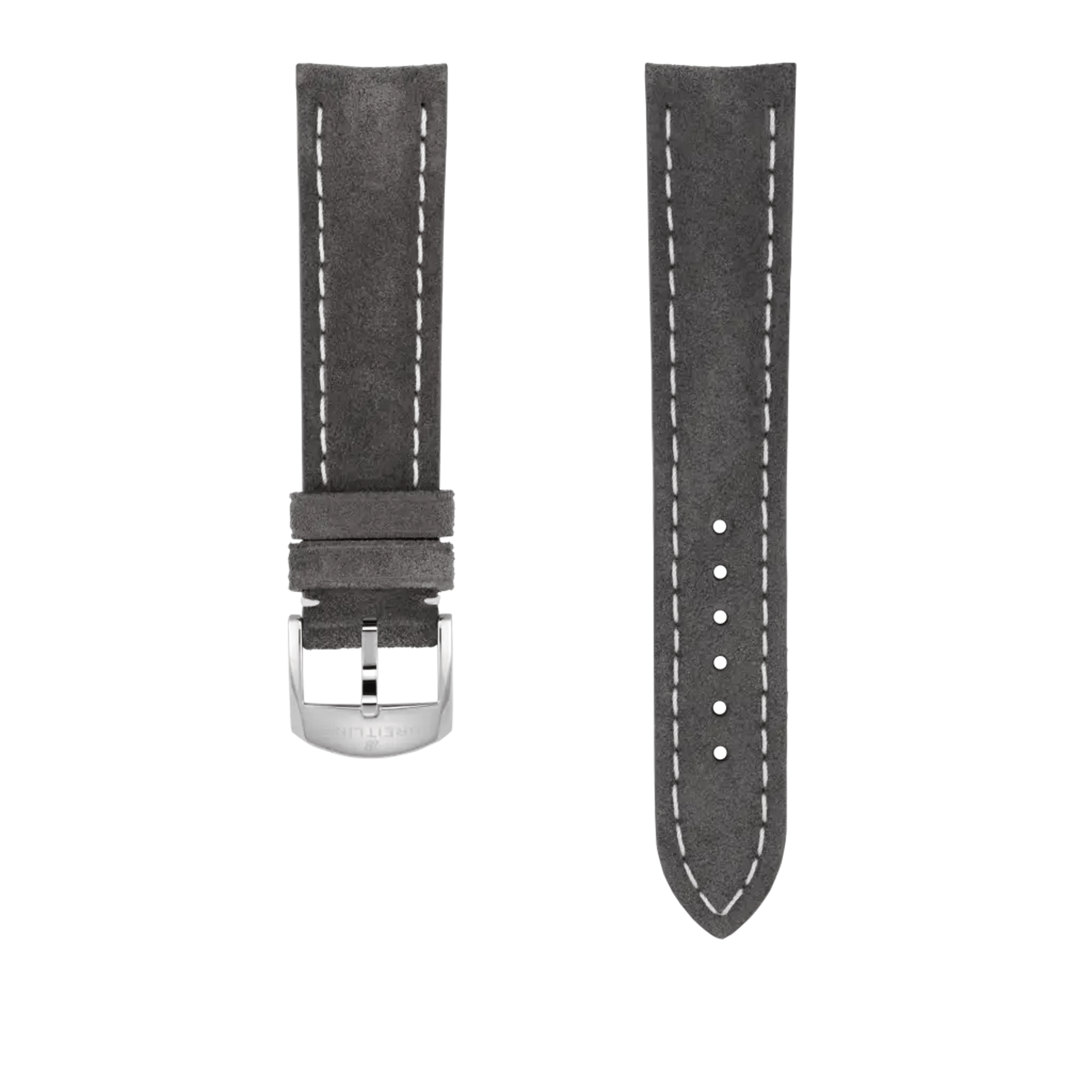 Anthracite nubuck calfskin leather strap - 506X - image 1