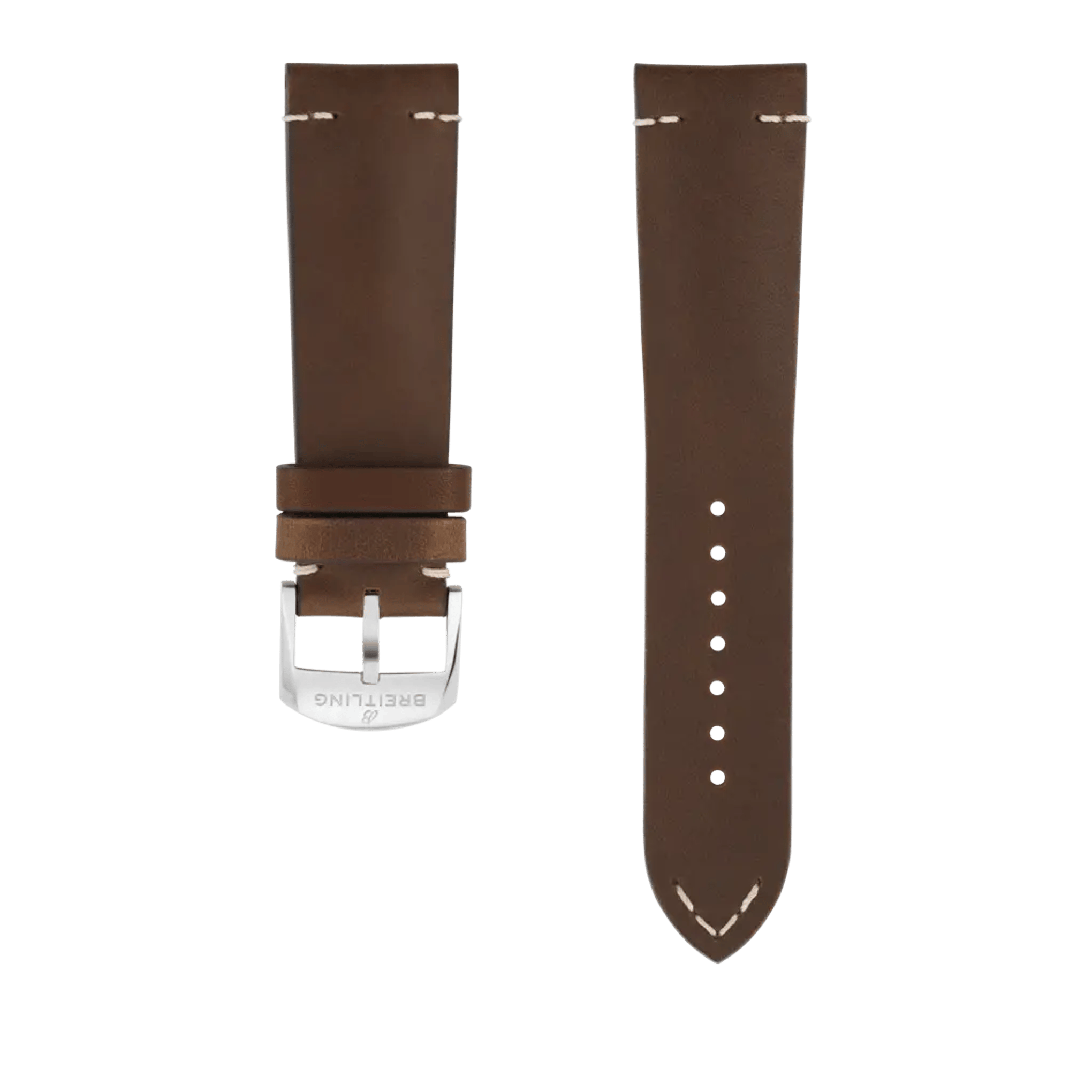 Brown drakkar calfskin leather strap - 525X - image 1