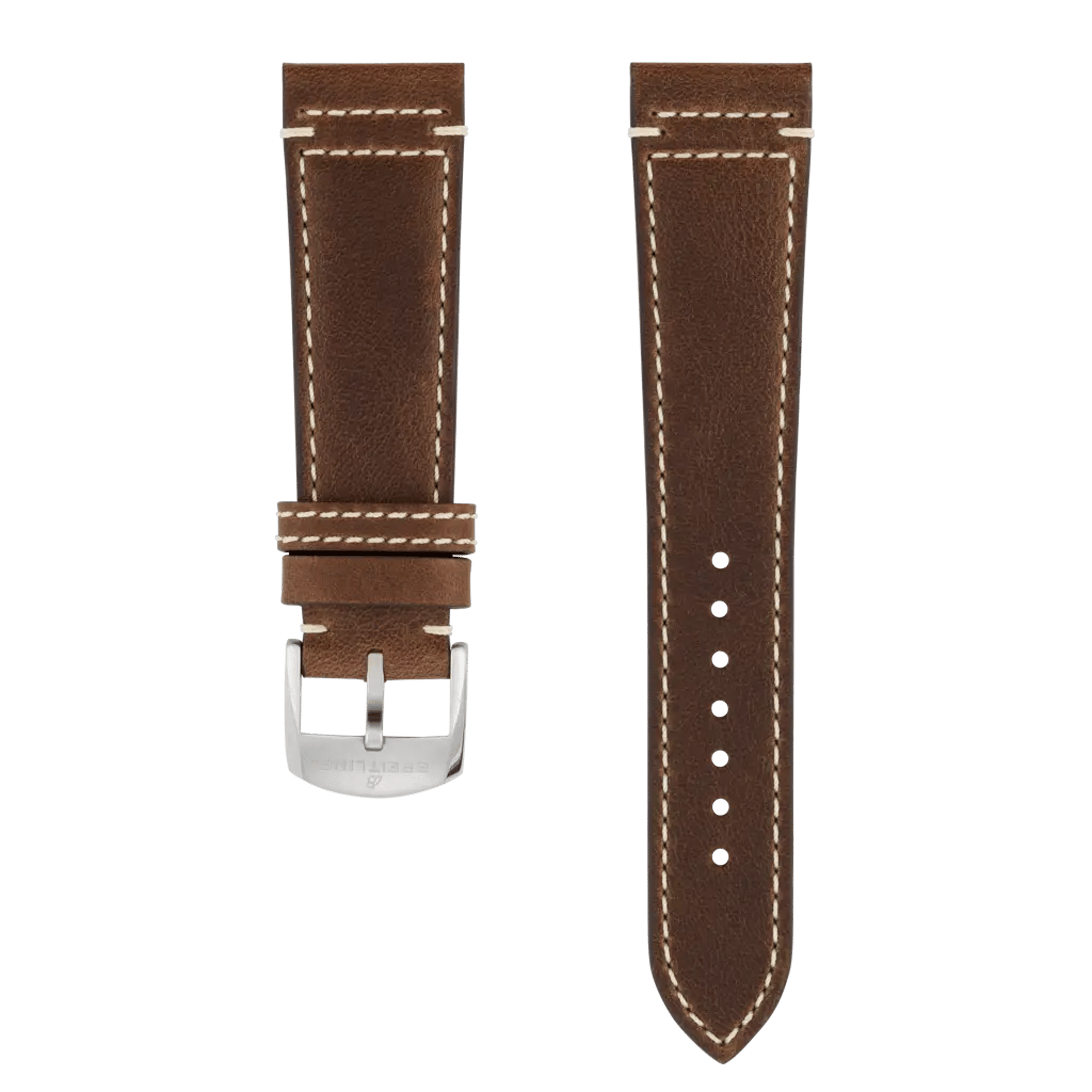 Brown drakkar calfskin leather strap - 549X - image 1