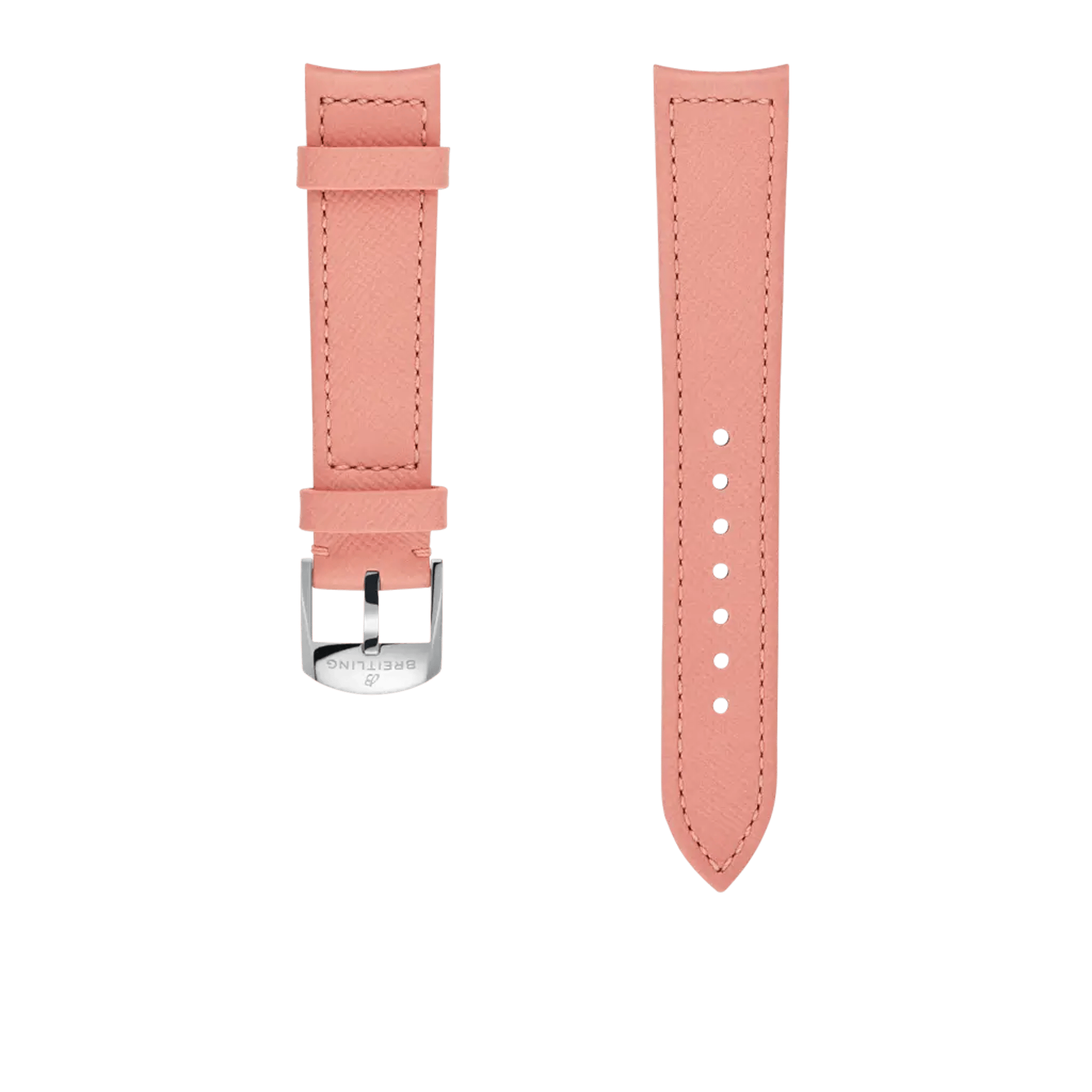 Raspberry calfskin leather strap - 559X - image 1