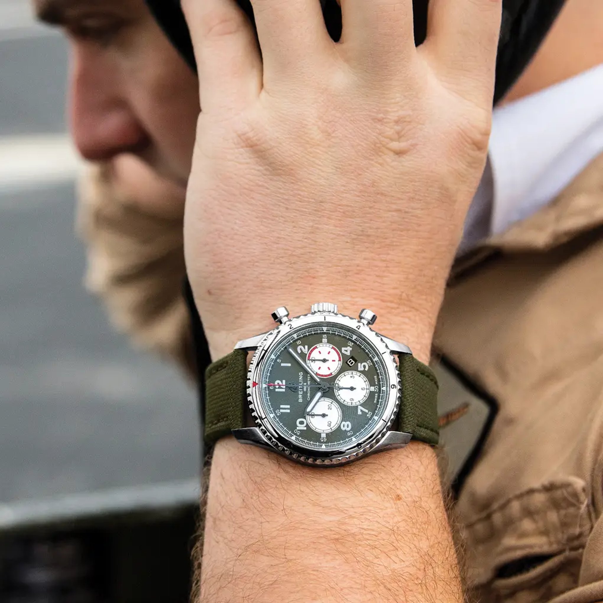 Aviator 8 B01 Chronograph 43 Curtiss Warhawk - AB01192A1L1X1 - image 5