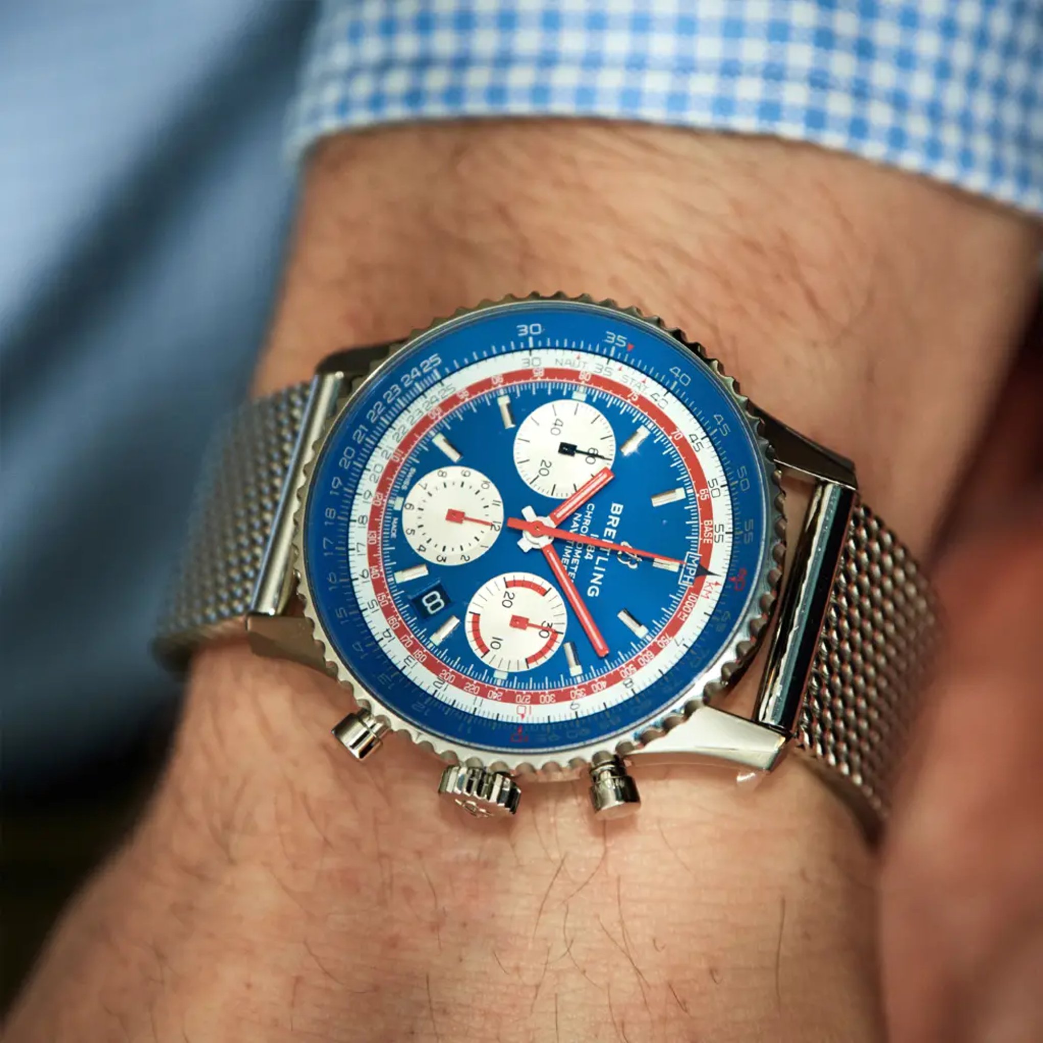 Navitimer B01 Chronograph 43 Pan Am - AB01212B1C1A1 - image 5