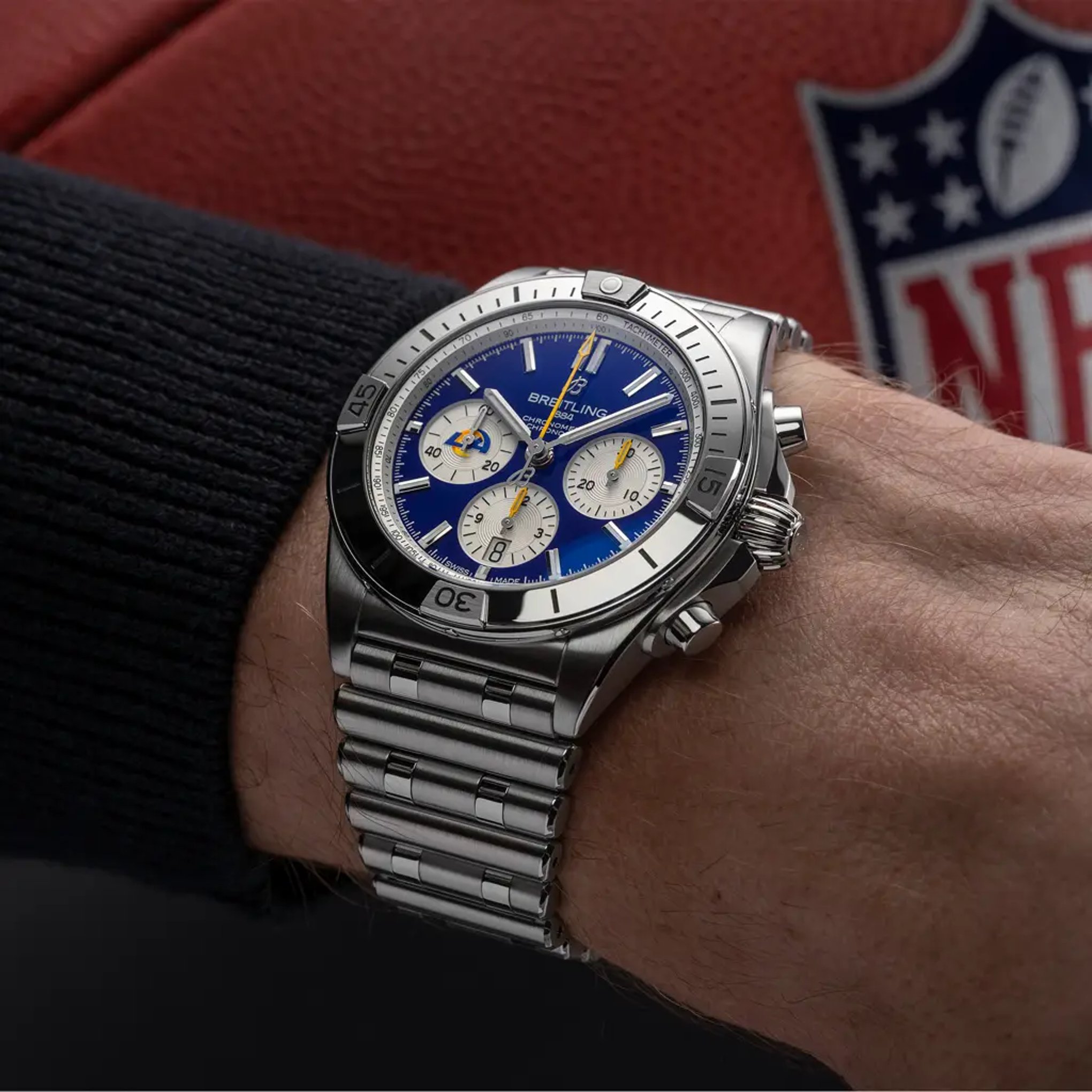 Chronomat B01 42 NFL Los Angeles Rams Edition - AB01342B1C9S1 - image 5