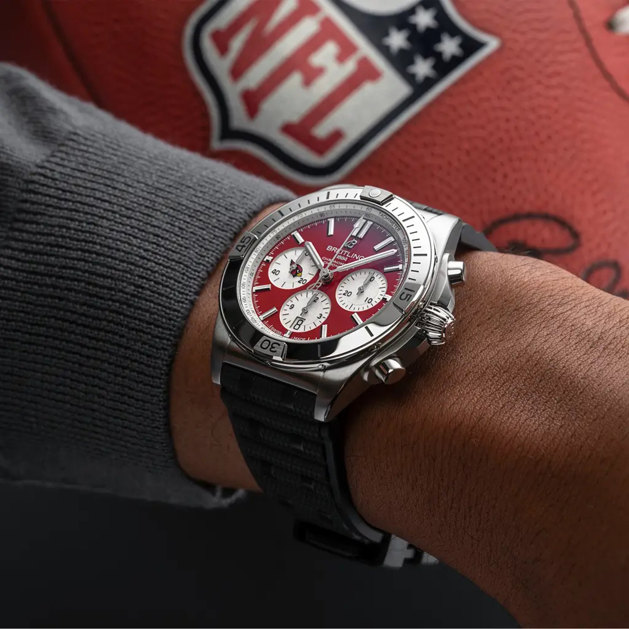 Chronomat B01 42 NFL Arizona Cardinals Edition - AB01342B1K6S1 - image 5
