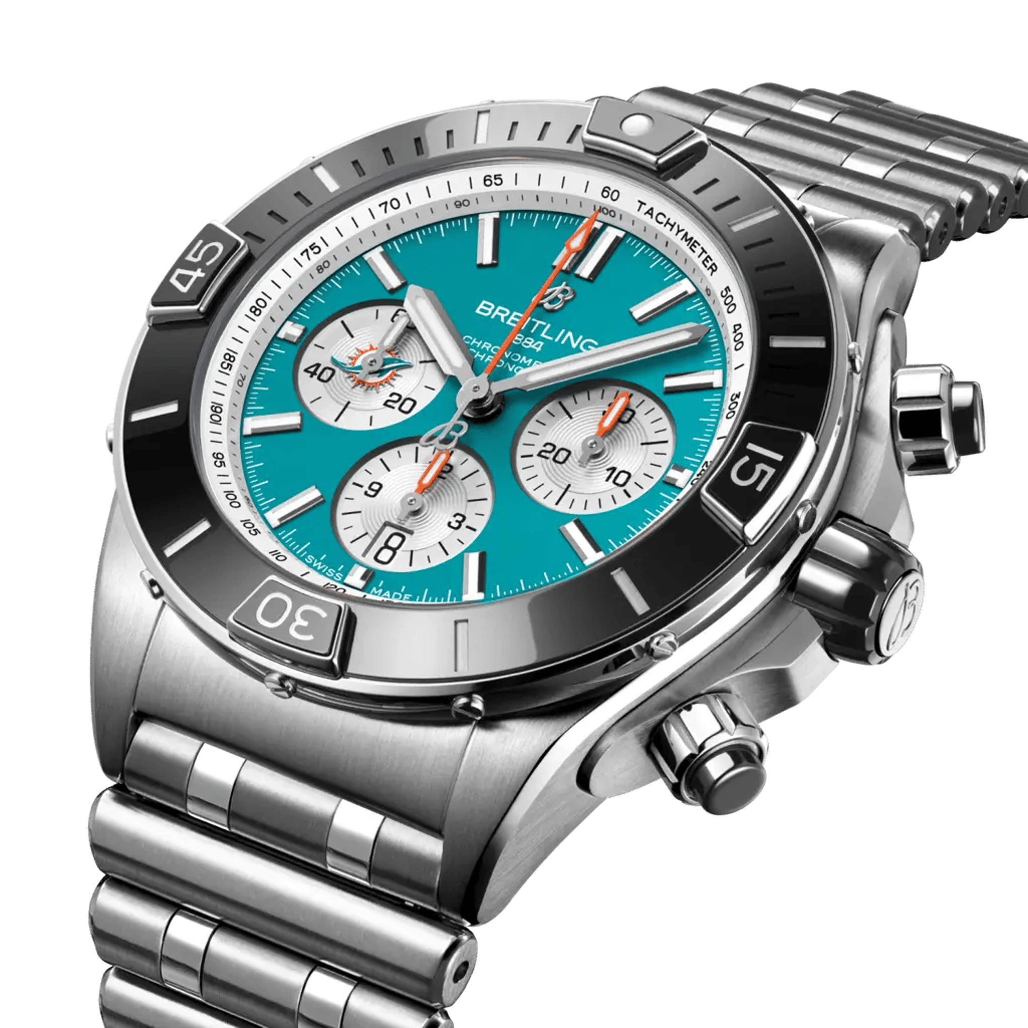 Super Chronomat B01 Chronograph 44 NFL Miami Dolphins - AB01361C1L2A1 - image 2