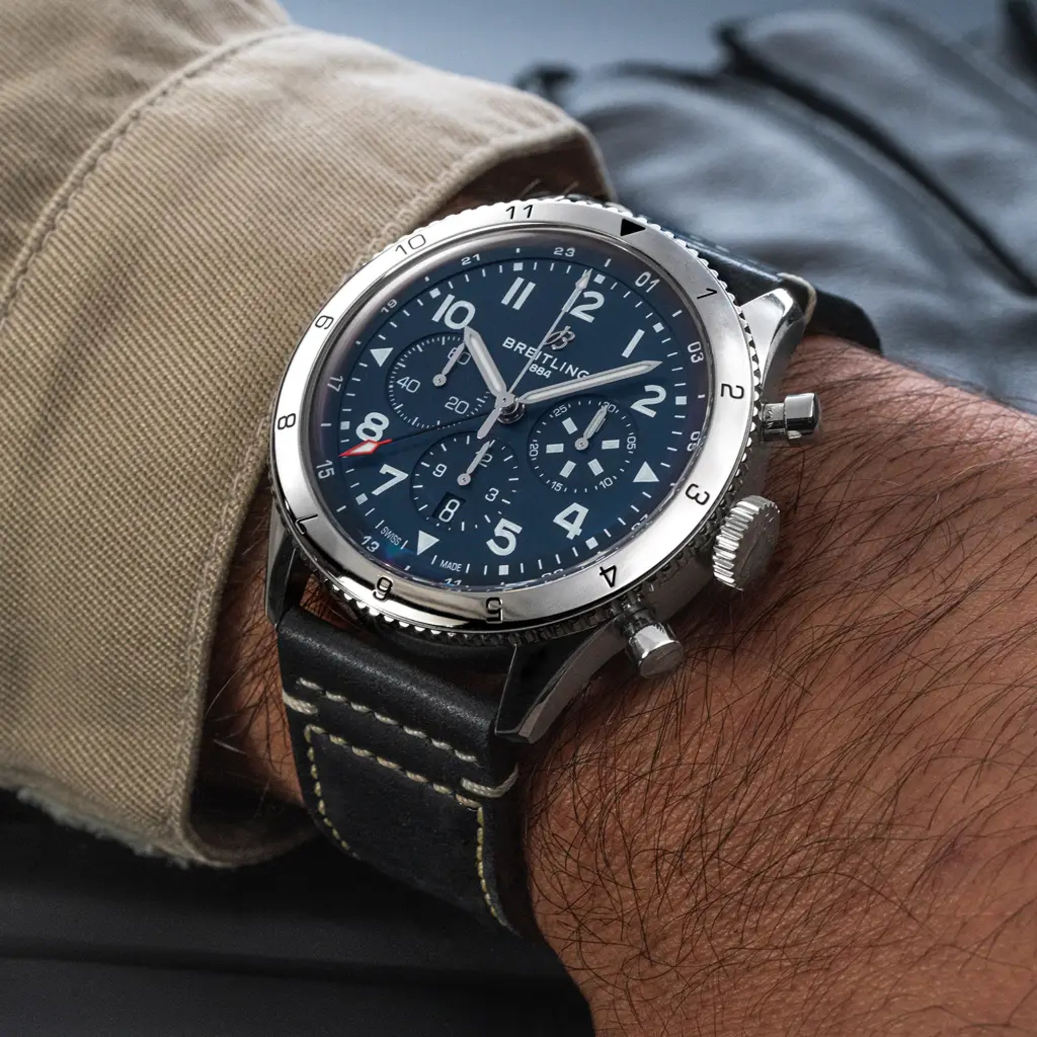 Super AVI B04 Chronograph GMT 46 Tribute to Vought F4U Corsair - AB04451A1C1X1 - image 5