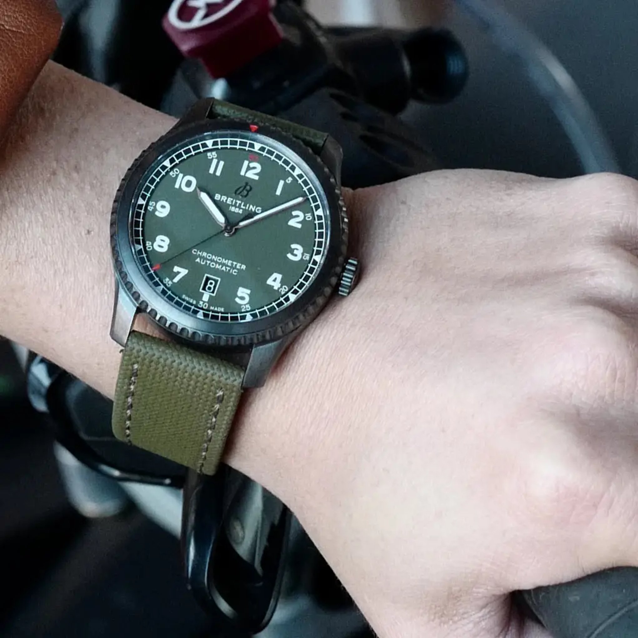 Aviator 8 Automatic 41 Black Steel Curtiss Warhawk - M173152A1L1X1 - image 5