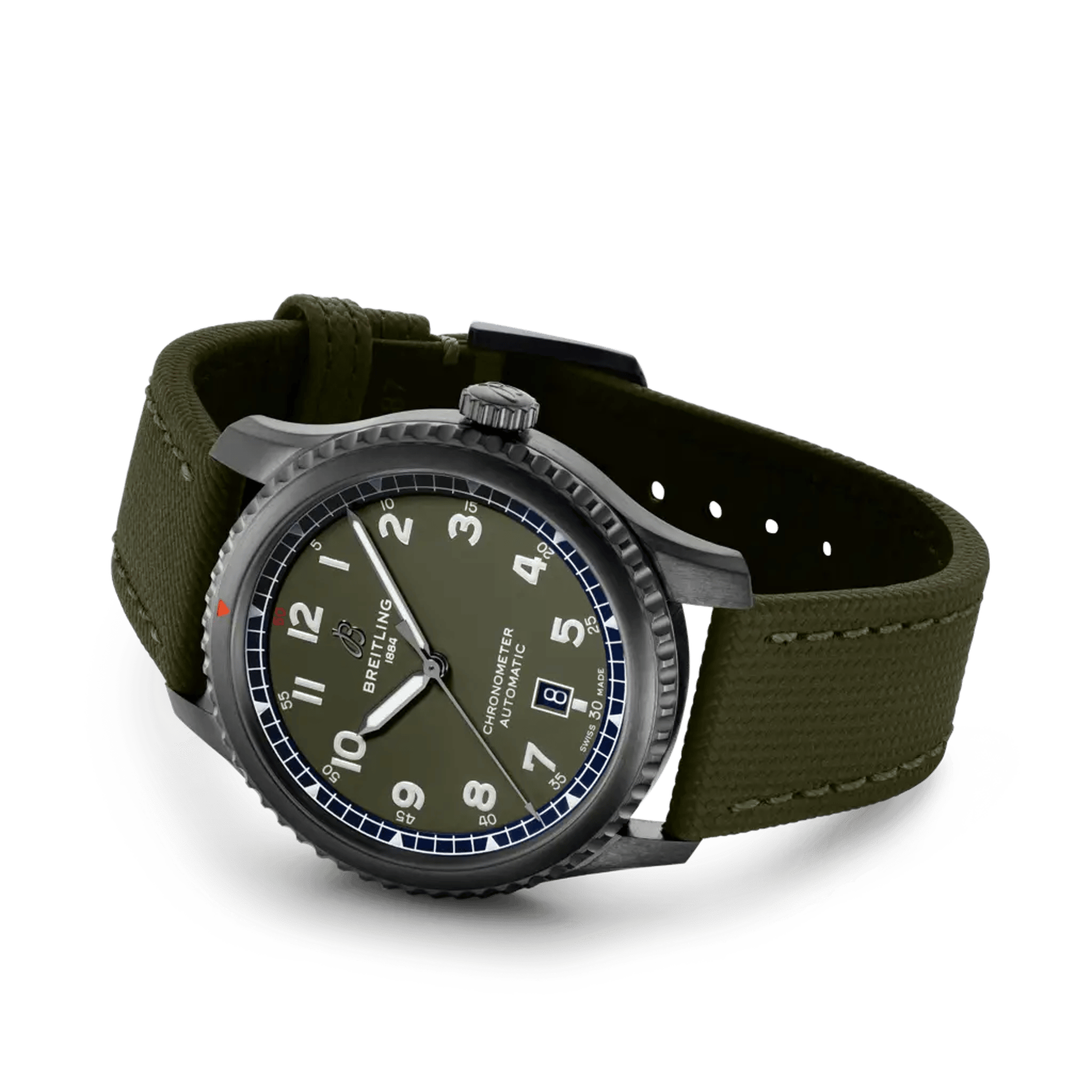 Aviator 8 Automatic 41 Black Steel Curtiss Warhawk - M173152A1L1X1 - image 3