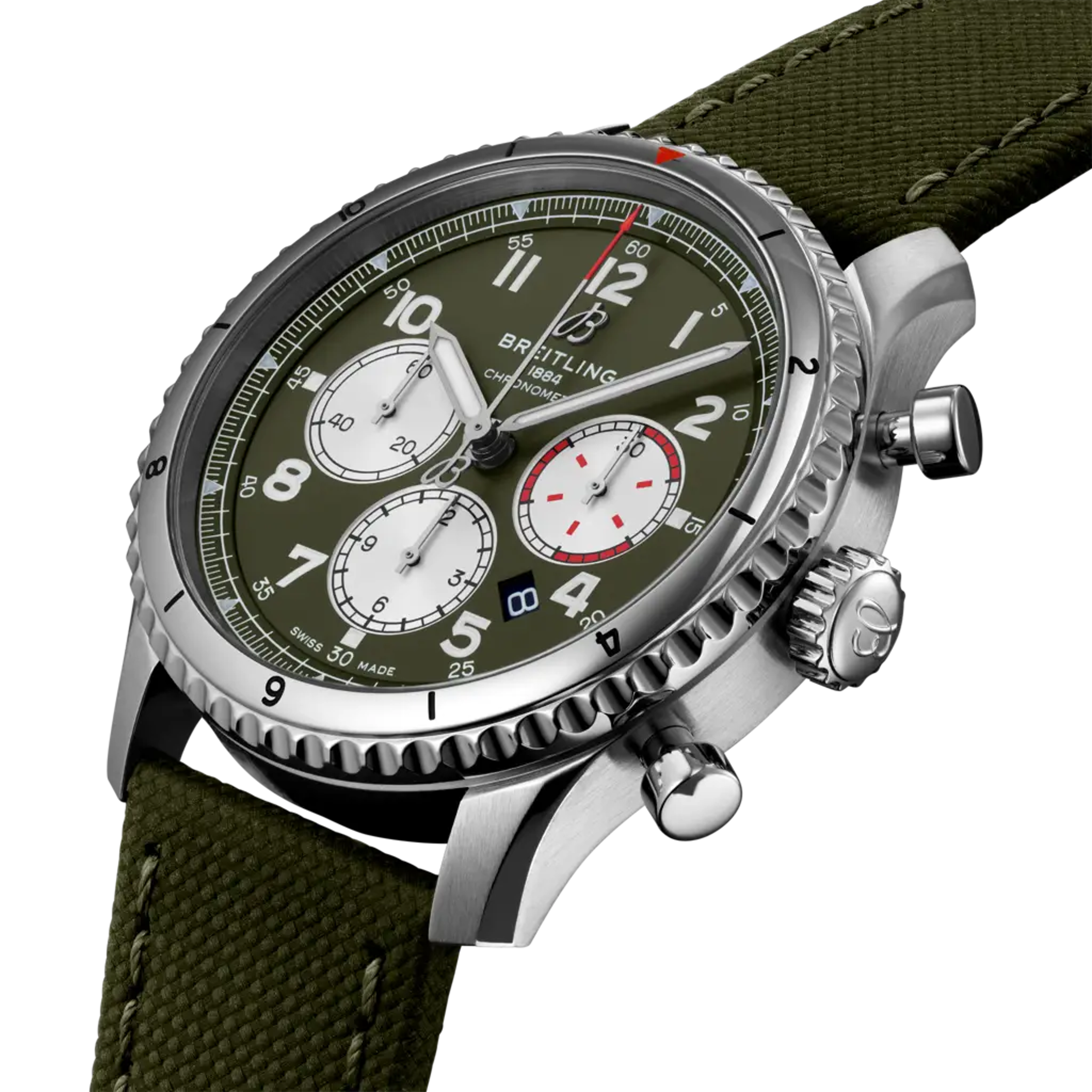 Aviator 8 B01 Chronograph 43 Curtiss Warhawk - AB01192A1L1X1