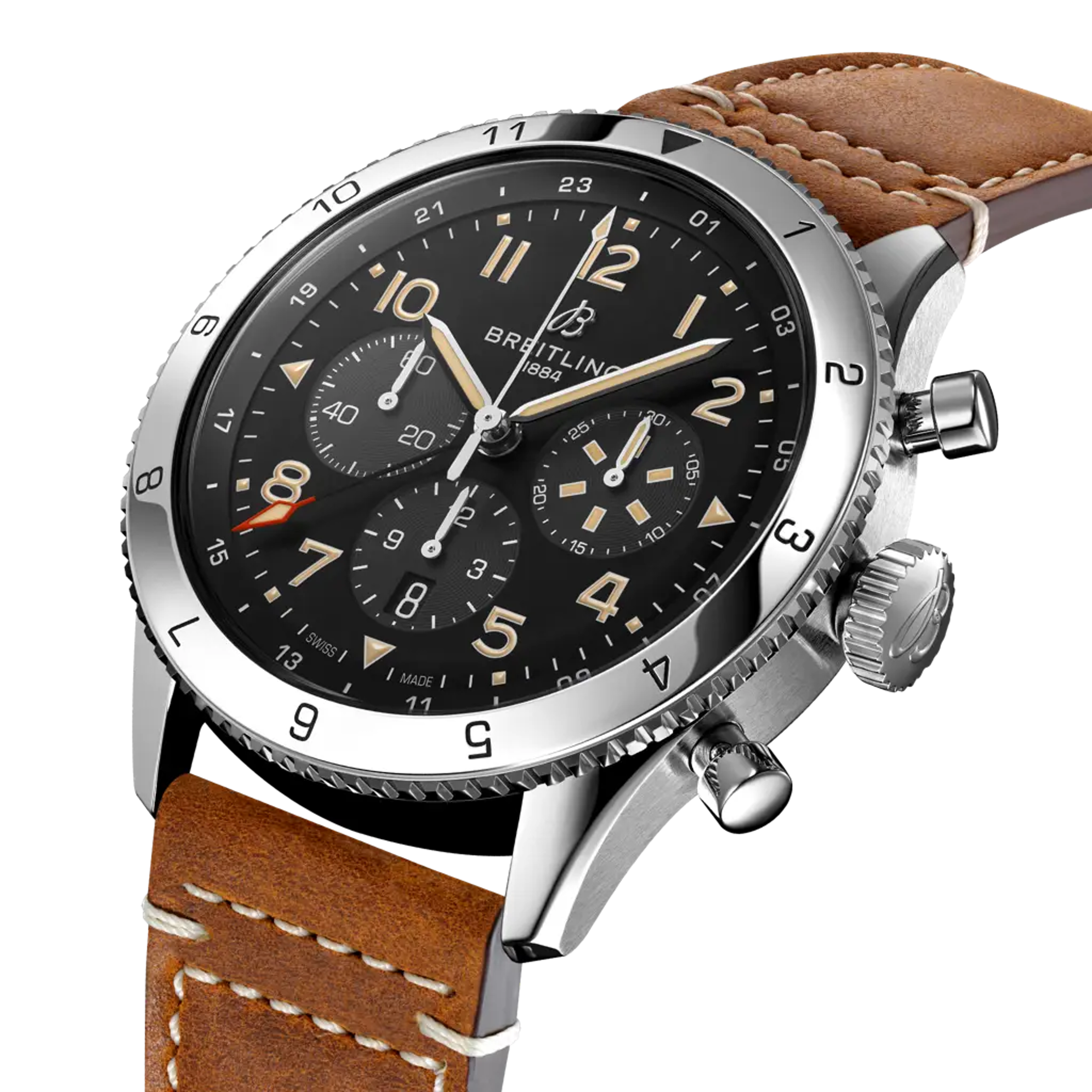 Super AVI B04 Chronograph GMT 46 P-51 Mustang - AB04453A1B1X1