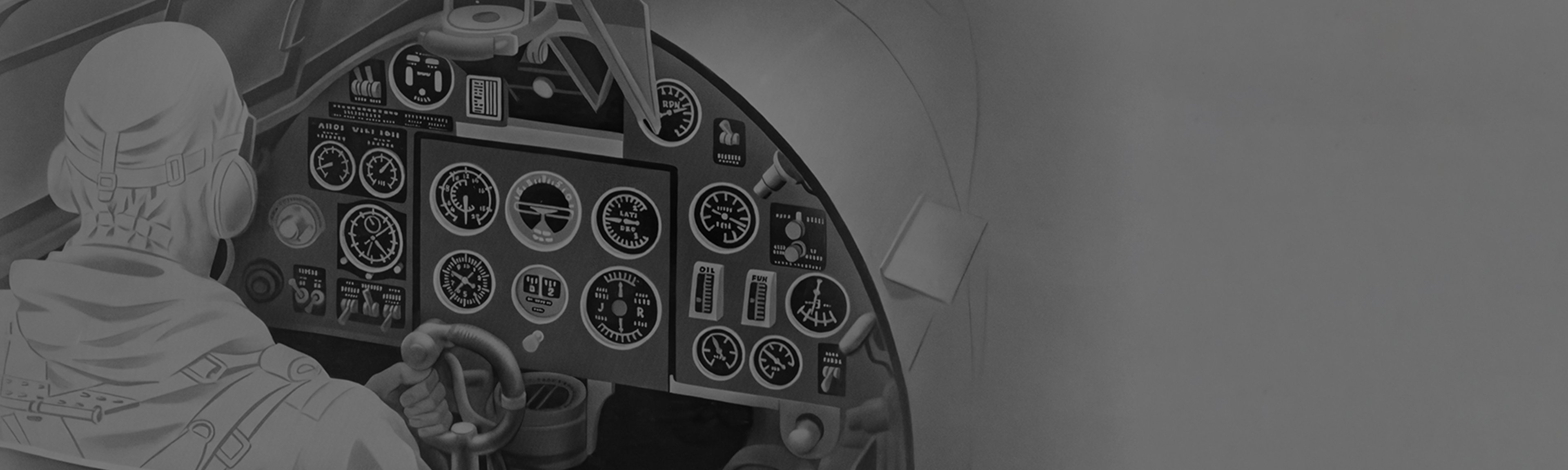 {generated} 1940年代飛行員坐於精細座艙中，展現貫穿Breitling歷史的深厚航空傳承