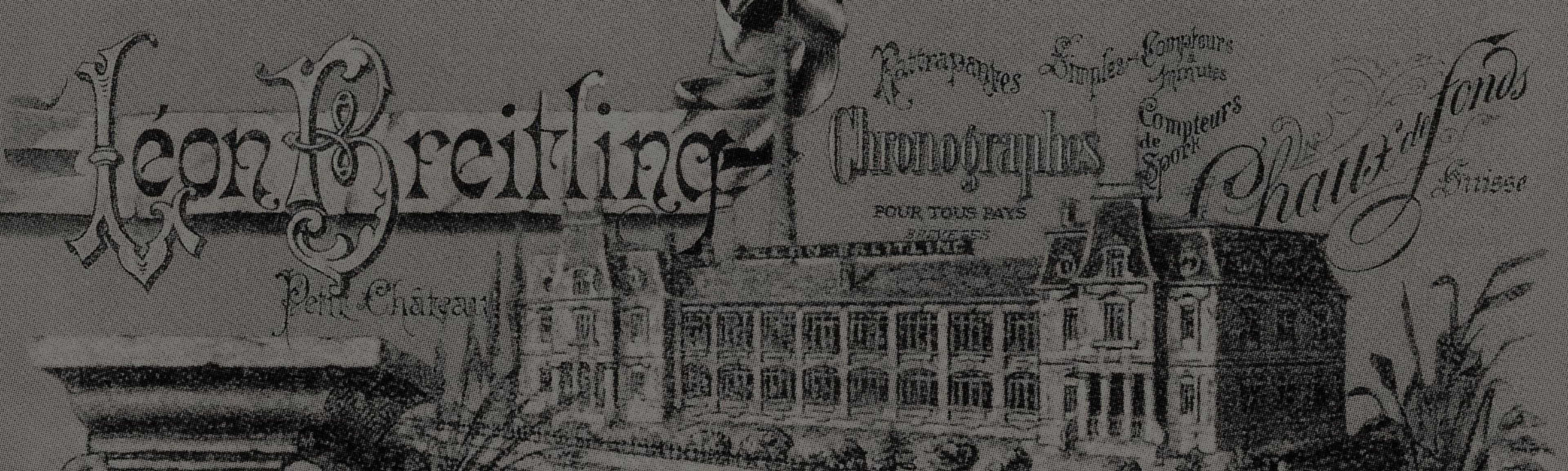 {generated} Historic 1880s illustration with early Breitling signage and a detailed building facade reflecting the brand’s origins.