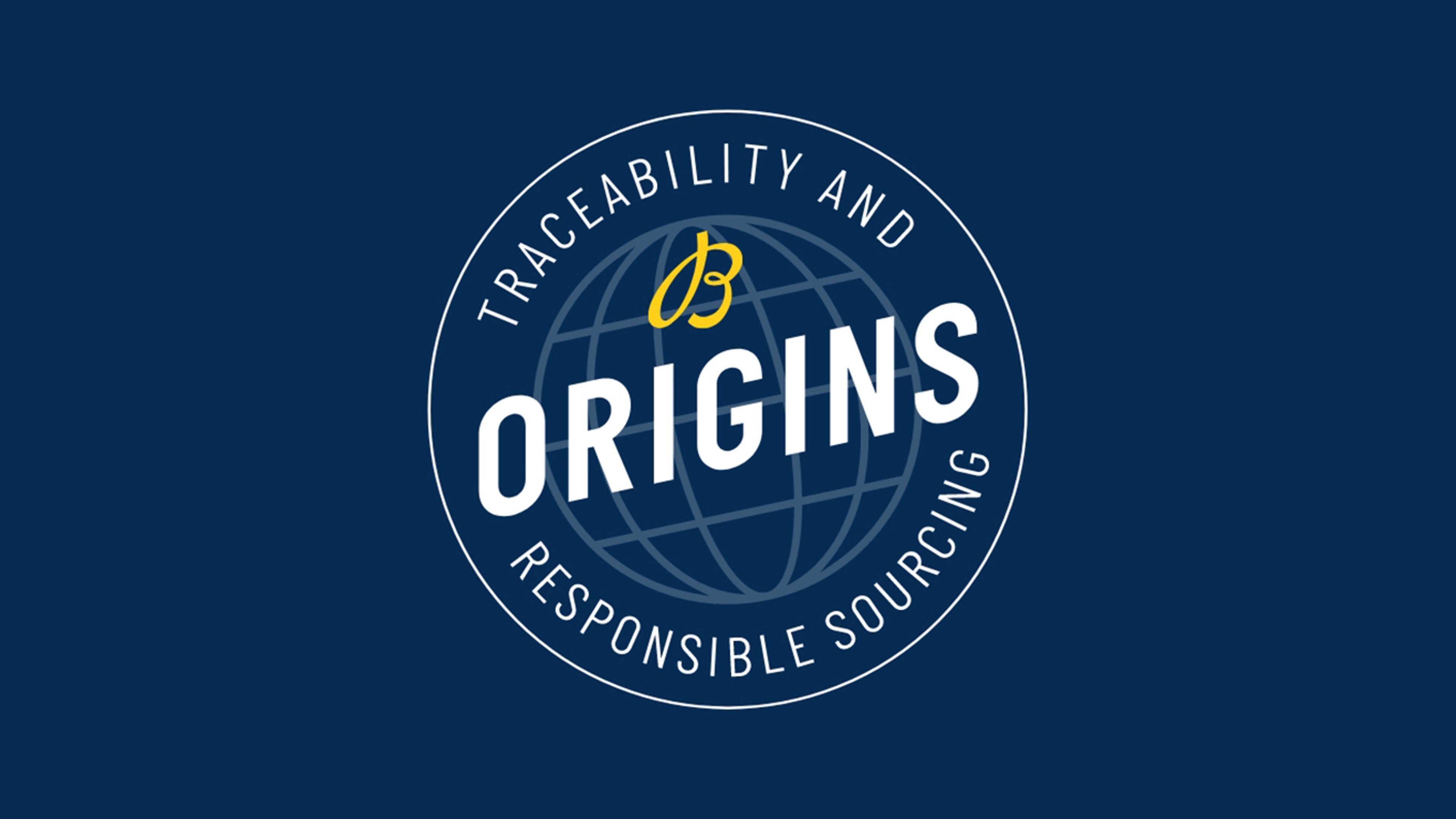 {generated} Circular Breitling Origins graphic featuring a globe motif and text on traceability and responsible sourcing