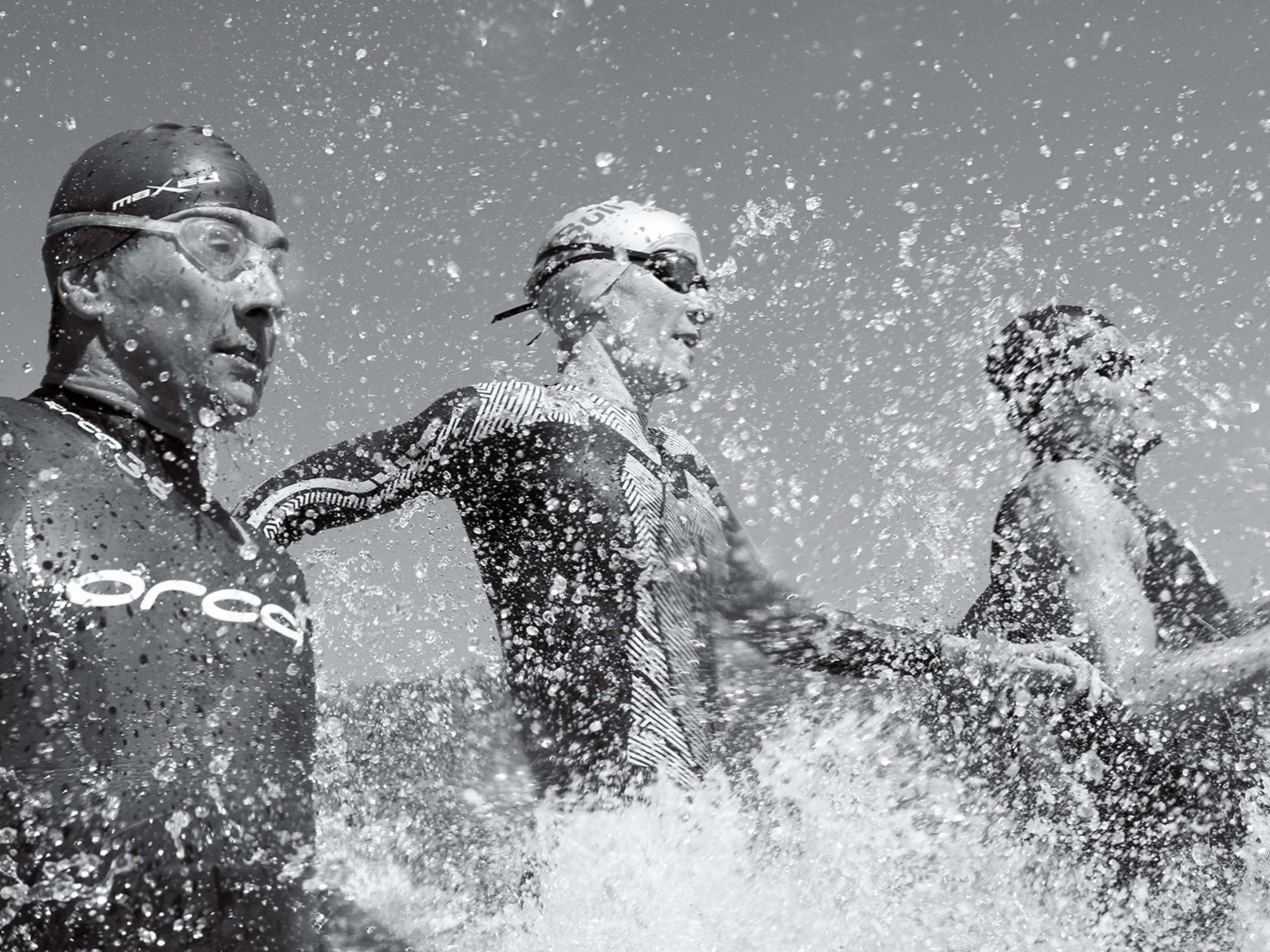Three Ironman athletes represent the Ironman Breitling collection
