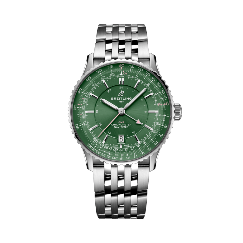 Navitimer Automatic GMT 41, Referenz A323102A1L1A1. Link zu Produktdetails.