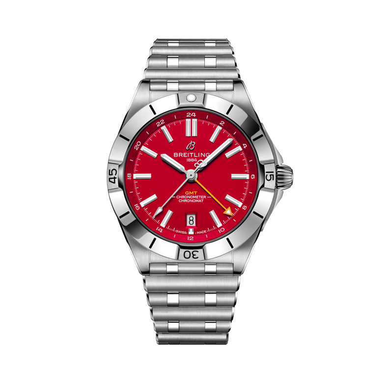 Chronomat Automatic GMT 40 NFL Kansas City Chiefs Edition, reference A32398B81K1A1. Link to product details.