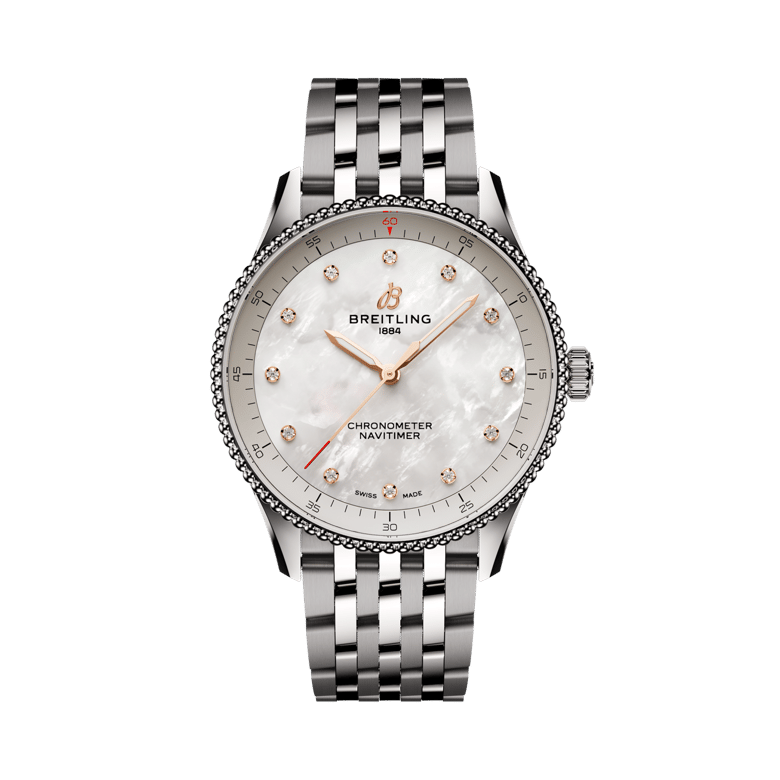 Navitimer 32, reference A77320E61A2A1. Link to product details.