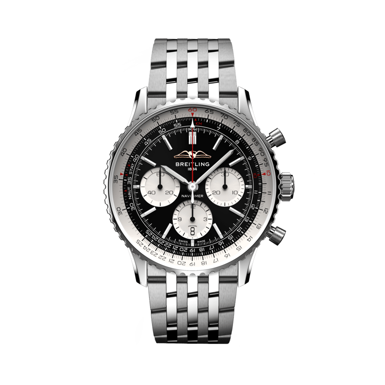 Navitimer B01 Chronograph 43, reference AB0138211B1A1. Link to product details.