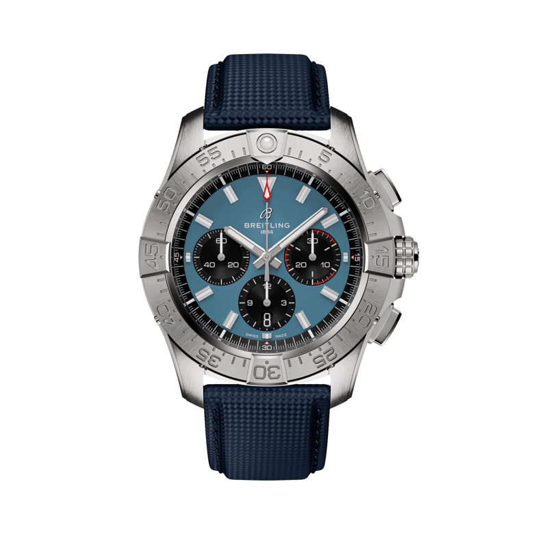 Avenger B01 Chronograph 44, reference AB0147101C1X1. Link to product details.