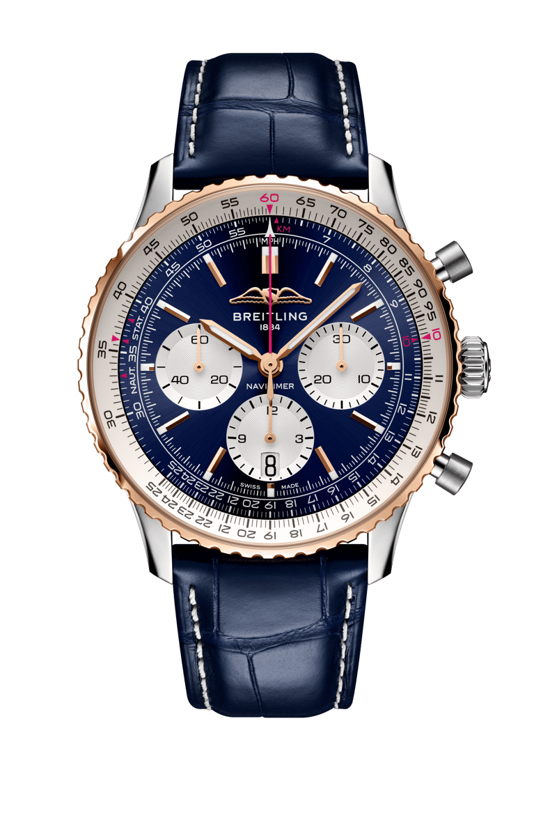 Navitimer B01 Chronograph 43 Aeromexico Edition, referencia UB01381A1C1P1. Enlace a detalles del producto.