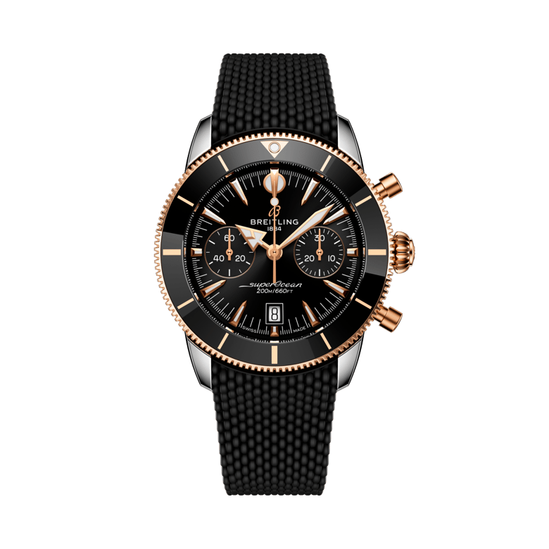 Superocean Heritage B01 Chronograph 42, reference UB0156H11B1S1. Link to product details.
