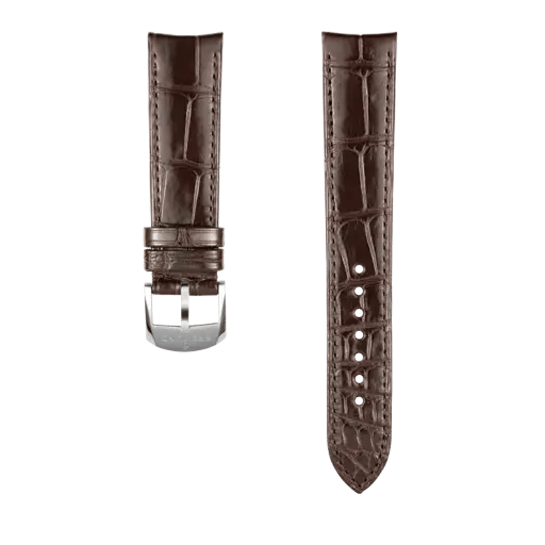 Brown alligator leather strap, reference 1053P. Link to product details.