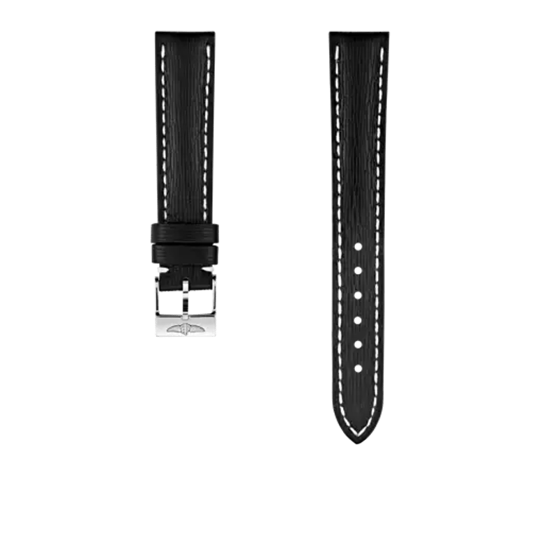 Black sahara calfskin leather strap, reference 208X. Link to product details.