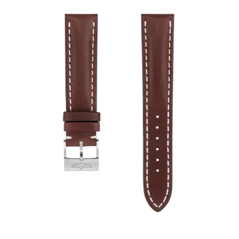 Brown novo nappa calfskin leather strap, reference 431X. Link to product details.