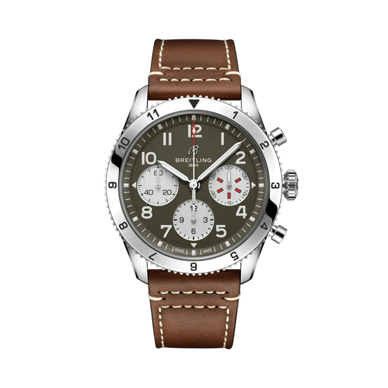 Classic AVI Chronograph 42 Curtiss Warhawk, reference A233802A1L1X1. Link to product details.