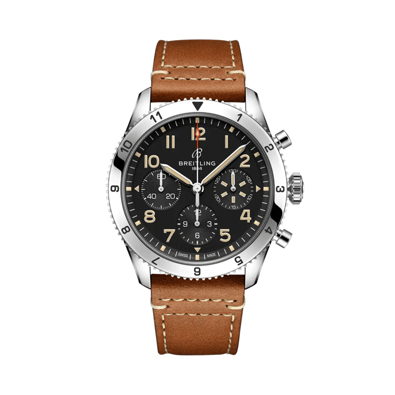 Classic AVI Chronograph 42 P-51 Mustang, reference A233803A1B1X1. Link to Classic AVI collection.