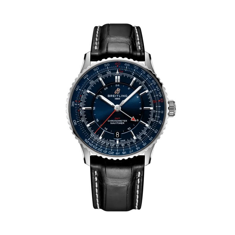 ナビタイマー オートマチックGMT 41 侍ジャパン リミテッド、リファレンス A323103A1C1P1。 商品詳細ページへのリンク。