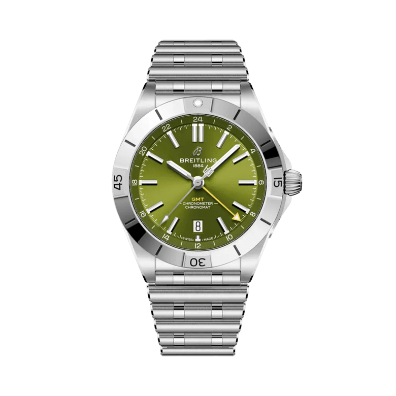 Chronomat Automatic GMT 40 Giannis Antetokounmpo, reference A32398A11L1A1. Link to product details.